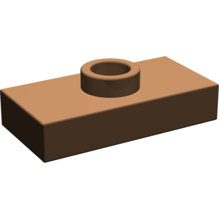 Lego destička 1x2 jeden stud, hnědá (379425, 4164445)
